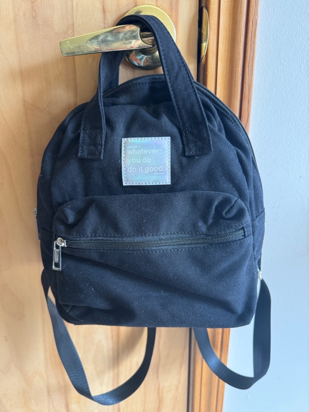 Bench Black Mini Canvas Backpack
